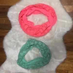 Two infinity scarfs